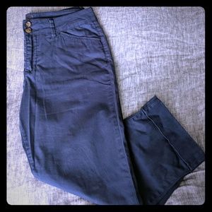 JAG Slim Fit cropped navy pants